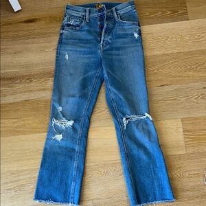 Mother Denim Tripper Ankle Fray jeans